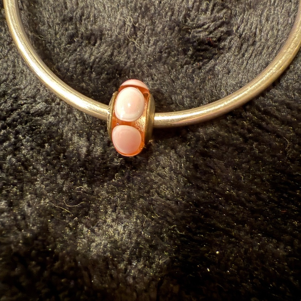 Pandora Pink Glass Charm